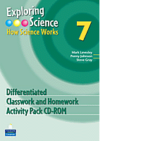 Exploring Science : How Science Works Year 7 Differentiated Classroom and Homework Activity Pack CD-ROM