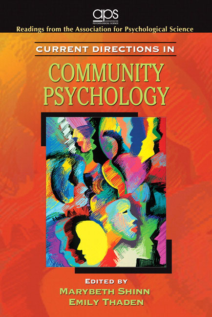 AN INTRODUCTION TO COMMUNITY PSYCHOLOGY