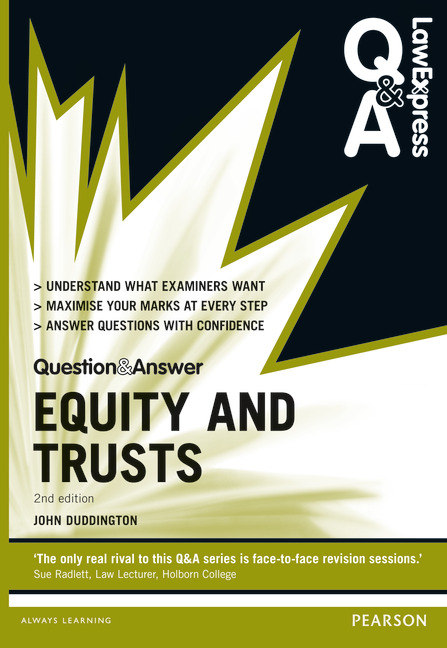 equity and trusts problem questions Equity and trusts: a problem-based approach creates a fresh approach to learning through the use of integrated realistic case studies routledge questions. equity and trusts problem questions Equity and trusts: a problem-based approach creates a fresh approach to learning through the use of integrated realistic case studies routledge questions.