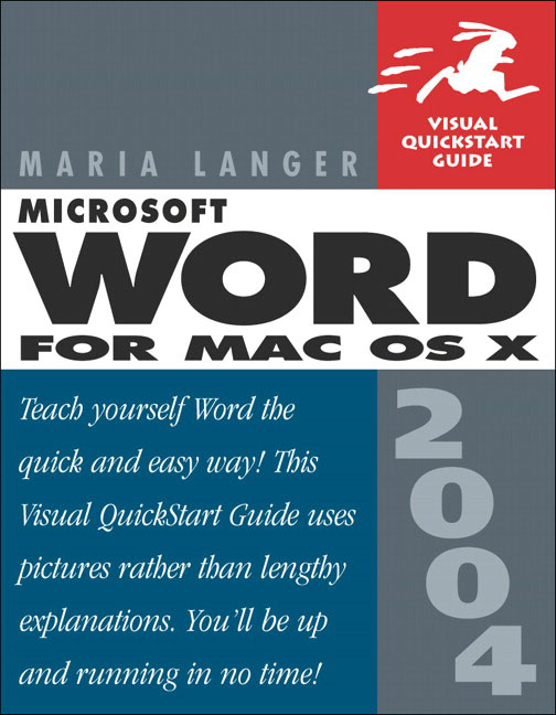 Microsoft Word 2004 for Mac OS X Maria Langer