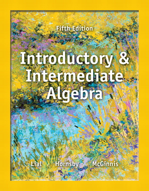 Pearson Education Introductory And Intermediate Algebra