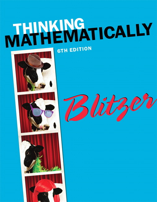 Pearson Education Thinking Mathematically plus NEW MyMathLab with
