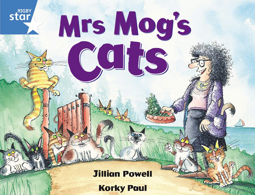 Rigby Star Guided 1 Blue Level: Mrs Mog's Cats Pupil Book (single)