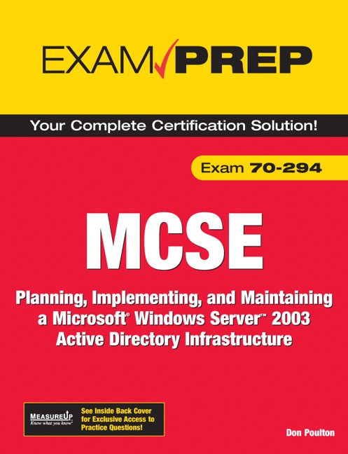 Pearson Education - MCSE 70-294 Exam Prep