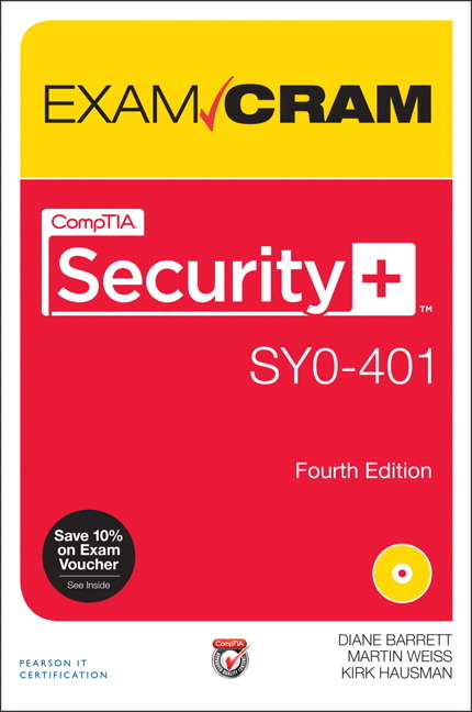 Pearson Education - CompTIA Security+ SYO-401 Exam Cram