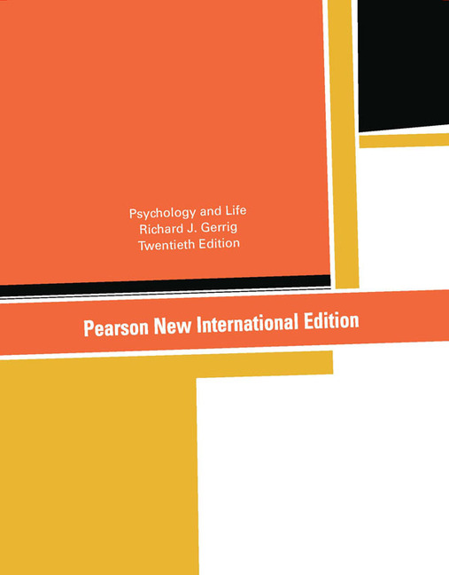 Pearson Education Psychology and Life Pearson New International Edition