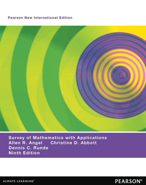 Pearson Education A Survey of Mathematics with Applications Pearson