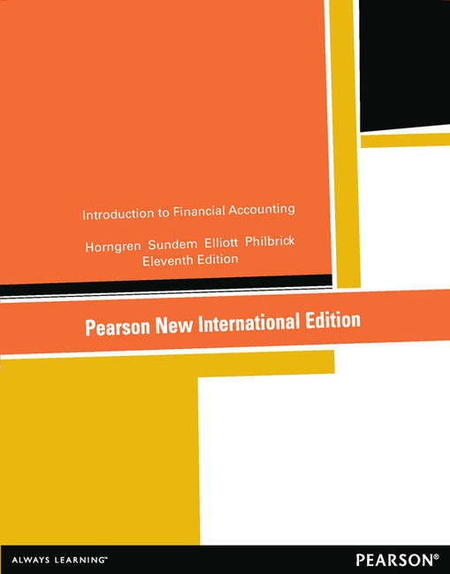 Pearson Education - Introduction To Financial Accounting:Pearson New ...