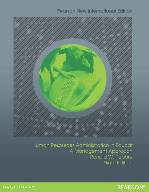 Pearson Education Human Resources Administration in Education