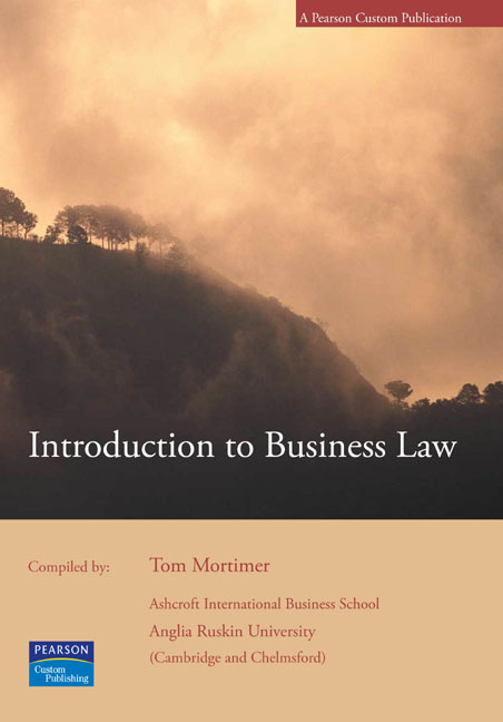 Pearson Education - Introduction To Business Law