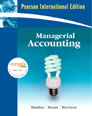 Managerial Accounting:International Edition with MyAccountingLab CourseCompass Student Access Code Card