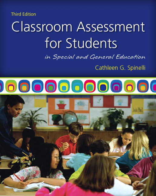 Pearson Education - Classroom Assessment for Students in Special and ...