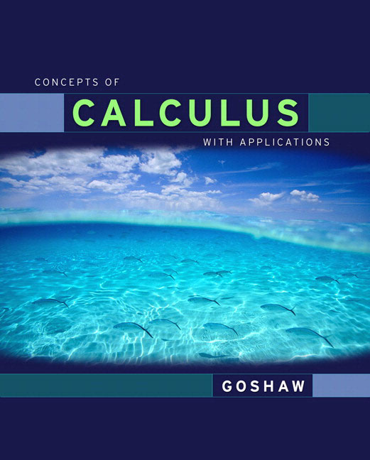 Pearson Education - Concepts of Calculus With Applications, Updated Edition