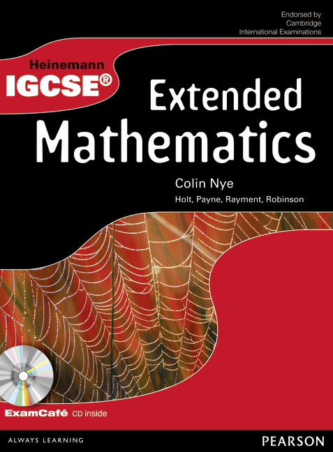 Picture of Heinemann IGCSE Extended Mathematics Student Book with Exam Café CD