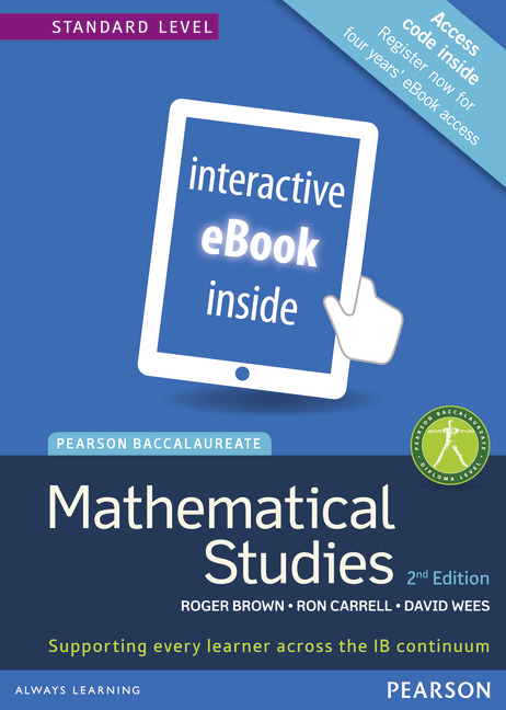 Picture of Pearson Baccalaureate Mathematical Studies 2nd edition ebook only edition for the IB Diploma